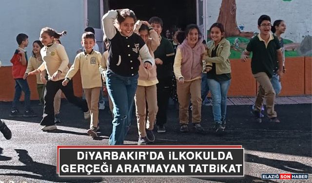 Diyarbakır'da İlkokulda Gerçeği Aratmayan Tatbikat
