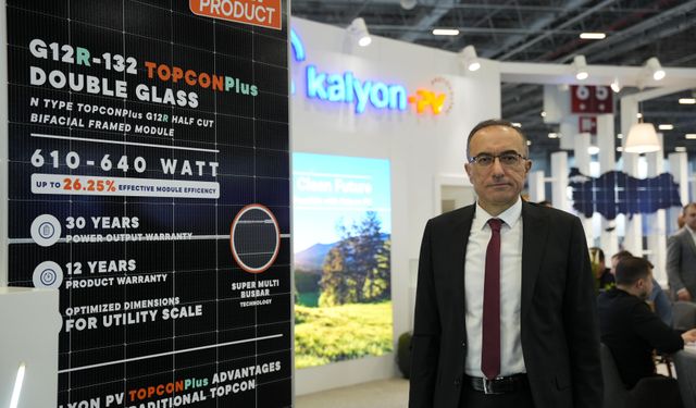 Kalyon PV, TOPCONPlus teknolojili güneş panelini EIF 2025'te tanıttı
