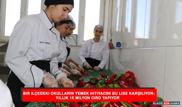 Bir İlçedeki Okulların Yemek İhtiyacını Bu Lise Karşılıyor: Yıllık 15 Milyon Ciro Yapıyor