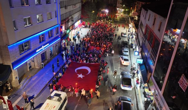 Tunceli'de 29 Ekim Cumhuriyet Bayramı kapsamında yürüyüş yapıldı