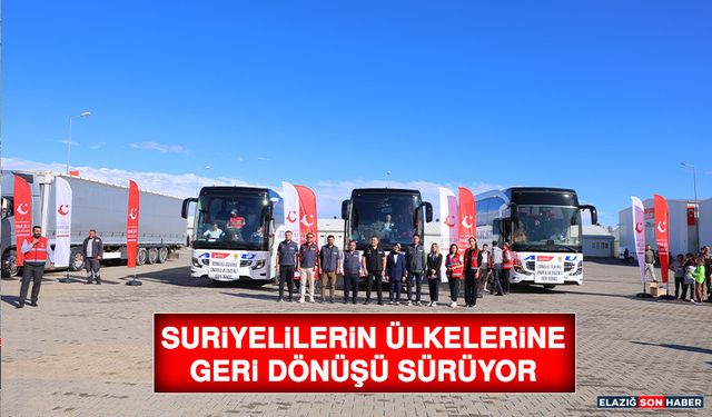 Suriyelilerin Ülkelerine Geri Dönüşü Sürüyor