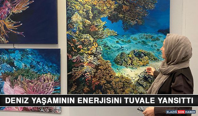 Deniz Yaşamının Enerjisini Tuvale Yansıttı