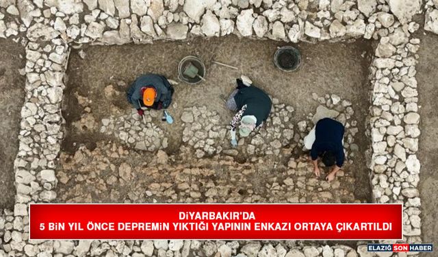 Diyarbakır'da 5 Bin Yıl Önce Depremin Yıktığı Yapının Enkazı Ortaya Çıkartıldı