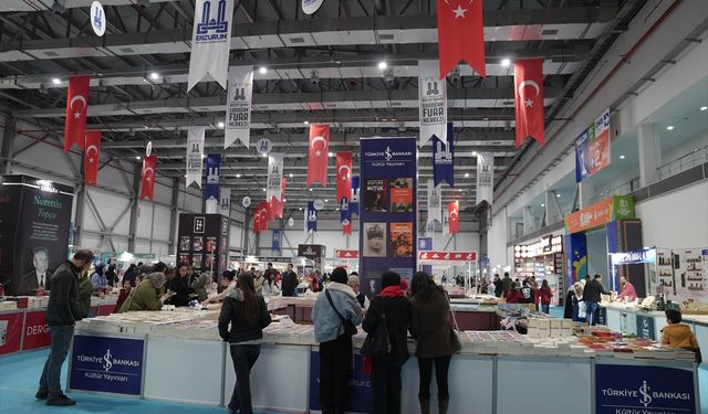 '7. Doğu Anadolu Erzurum Kitap Fuarı' 5 günde 75 bin kişiyi ağırladı