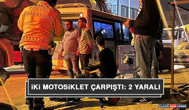 İki Motosiklet Çarpıştı: 2 Yaralı