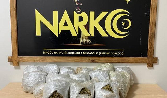 Bingöl'de uyuşturucu operasyonunda 5 şüpheli yakalandı