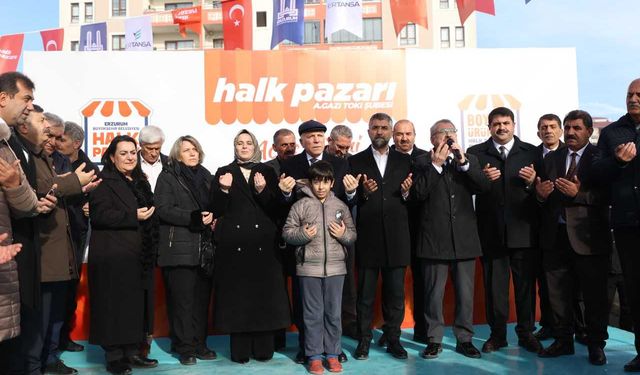 Erzurum'da vatandaşa ucuz ürün, üreticiye pazar sağlayan 'halk pazarı' sayısı artıyor