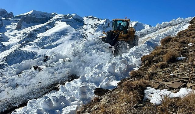 Hakkari'de kar nedeniyle kapanan 22 üs bölgesi yolundan 18'i açıldı