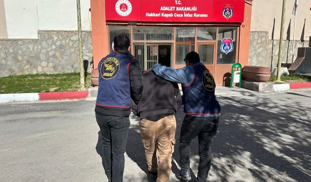 Hakkari'de kesinleşmiş 31 yıl hapis cezası bulunan hükümlü yakalandı