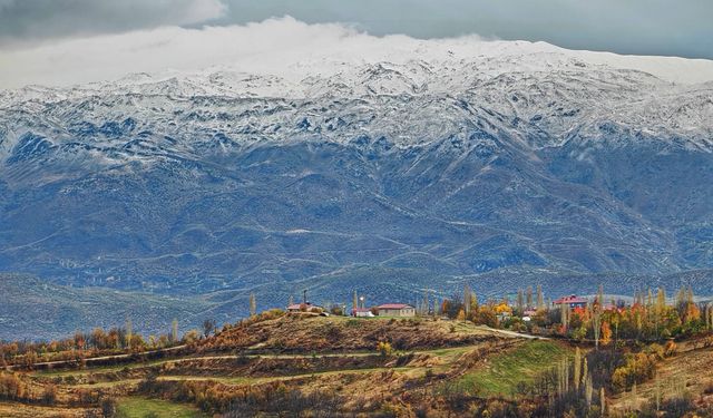 Hizan'da yüksek kesimlerde kar etkili oldu