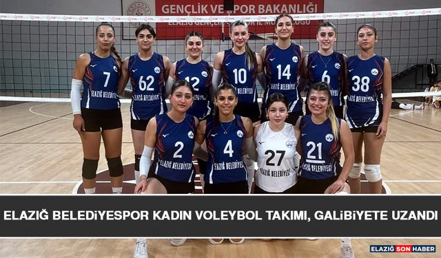 Elazığ Belediyespor Kadın Voleybol Takımı, Galibiyete Uzandı