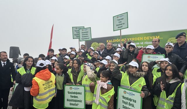 Malatya'da 10 bin 444 fidan toprakla buluşturuldu