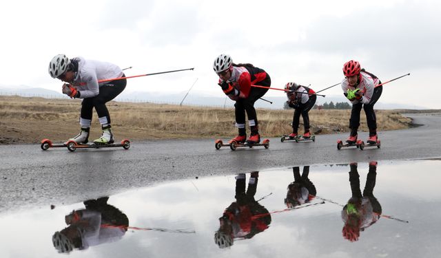 Milli sporcular, olimpiyatlara ve uluslararası müsabakalara asfaltta hazırlanıyor