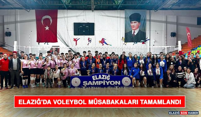 Elazığ'da Voleybol Müsabakaları Tamamlandı