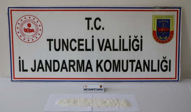 Tunceli'de uyuşturucu operasyonunda 1 zanlı tutuklandı