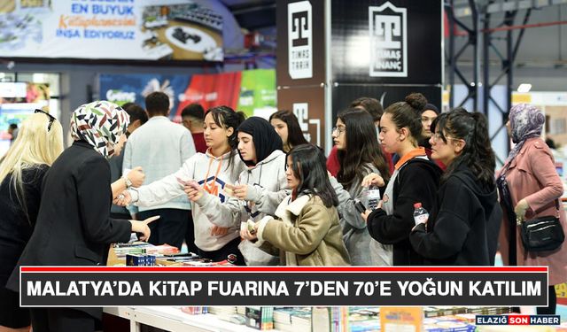 Malatya’da Kitap Fuarına 7’den 70’e Yoğun Katılım