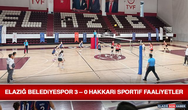 Elazığ Belediyespor 3 – 0 Hakkari Sportif Faaliyetler