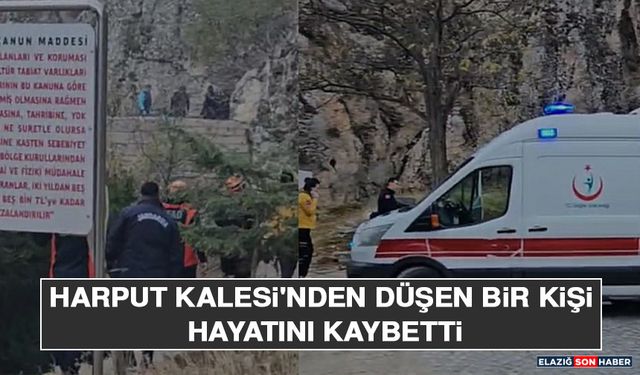 Harput Kalesi'nden Düşen Bir Kişi Hayatını Kaybetti