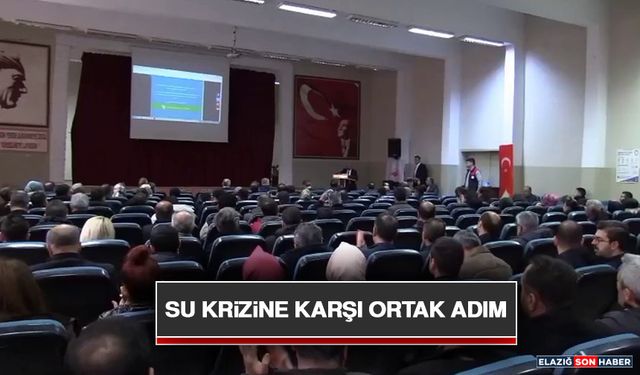 Su Krizine Karşı Ortak Adım