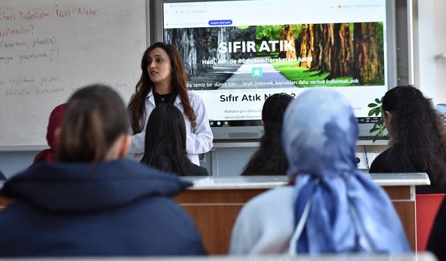 'Çevre beratı' verilen okulun öğrencileri çevre bilincini yaşayarak öğreniyor