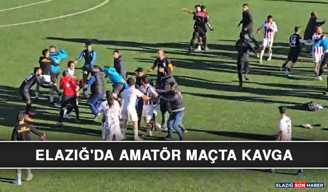 Elazığ'da Amatör Maçta Kavga