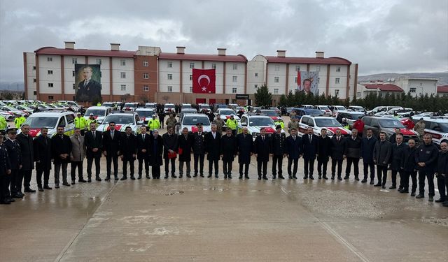 Erzincan'da emniyet ve jandarmanın araç filosu güçlendirildi