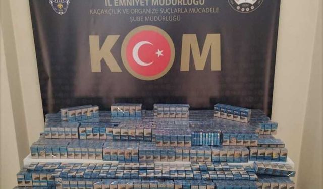Erzurum'da 2 aylık takiple düzenlenen kaçak sigara operasyonunda yakalanan zanlı tutuklandı