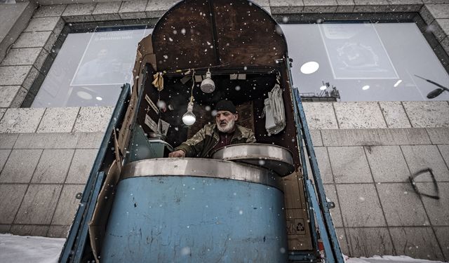 Erzurum'da kar yağışı etkili oluyor