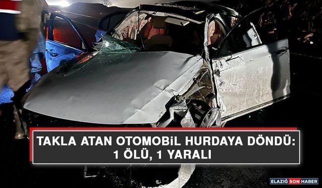 Takla Atan Otomobil Hurdaya Döndü: 1 Ölü, 1 Yaralı