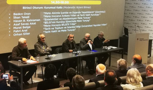 İstanbul Bilgi Üniversitesi'nde Prof. Dr. Mete Tunçay'ı anma etkinliği gerçekleştirildi