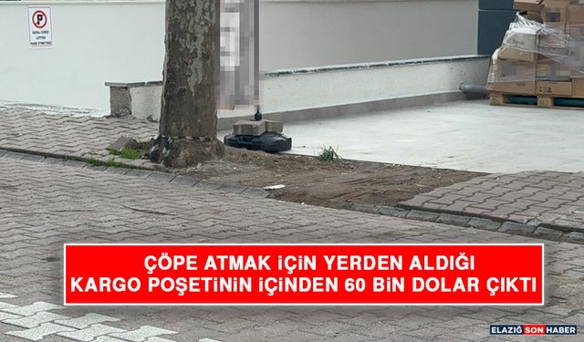 Çöpe Atmak İçin Yerden Aldığı Kargo Poşetinin İçinden 60 Bin Dolar Çıktı
