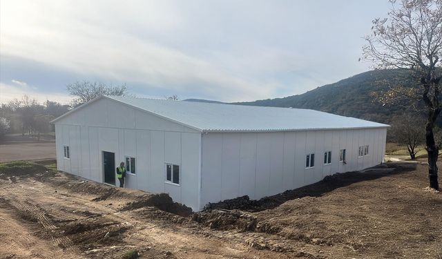 Karmod Çanakkale'deki maden sahasına prefabrik ofis ve laboratuvar kurdu