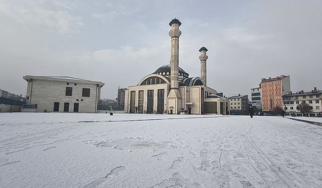 Kars'ta kar yağışı etkili oldu