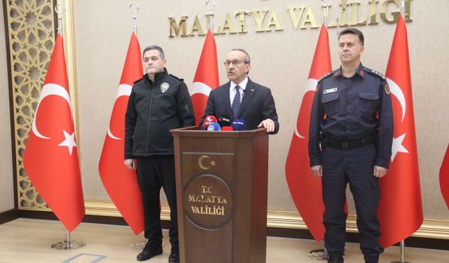 Malatya Valisi Yavuz, kasım ayı asayiş verilerini paylaştı