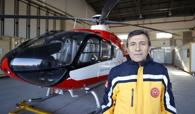 Malatya'da konuşlu ambulans helikopter 6 ildeki hastaların imdadına yetişiyor