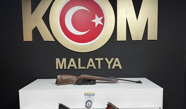Malatya'da silah kaçakçılığı operasyonunda 2 şüpheli yakalandı