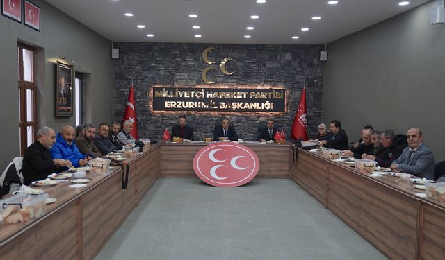 MHP Erzurum İl Başkanı Yurdagül, basın mensuplarıyla buluştu