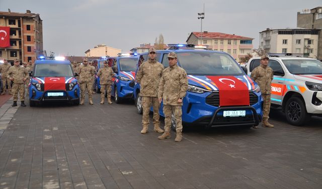 Muş'ta jandarma ve polise tahsis edilen 78 araç hizmete alındı