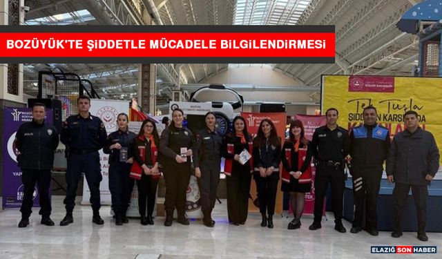 Bozüyük'te Şiddetle Mücadele Bilgilendirmesi