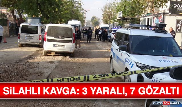 İki Grup Arasında Silahlı Kavga: 3 Yaralı, 7 Gözaltı