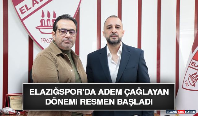 Elazığspor’da Adem Çağlayan Dönemi Resmen Başladı