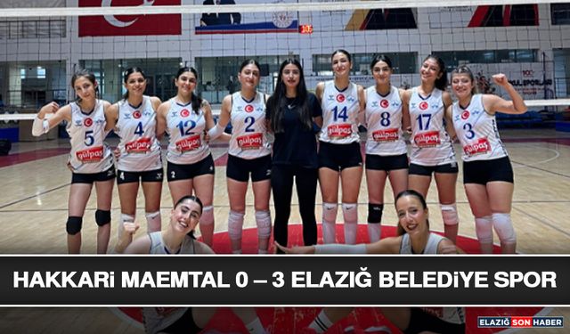 Hakkari MAEMTAL 0 – 3 Elazığ Belediye Spor