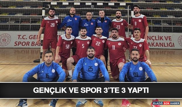 Gençlik ve Spor 3’te 3 Yaptı