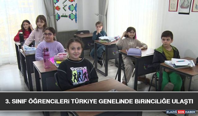 3. sınıf Öğrencileri Türkiye Genelinde Birinciliğe Ulaştı