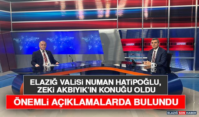 Elazığ Valisi Numan Hatipoğlu, Zeki Akbıyık’ın Konuğu Oldu