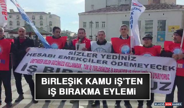 Birleşik Kamu İş’ten İş Bırakma Eylemi