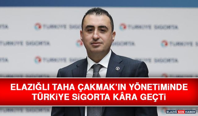 Elazığlı Taha Çakmak’ın Yönetiminde Türkiye Sigorta Kâra Geçti
