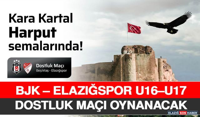 BJK – Elazığspor U16–U17 Dostluk Maçı Oynanacak