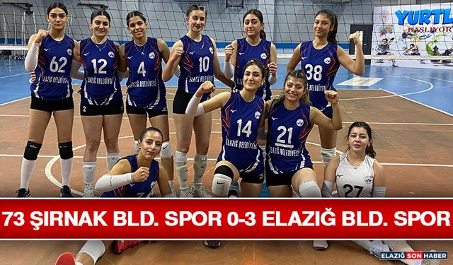 73 Şırnak BLD. Spor 0-3 Elazığ BLD. Spor