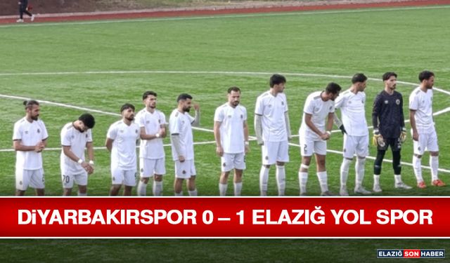 Diyarbakırspor 0 – 1 Elazığ Yol Spor